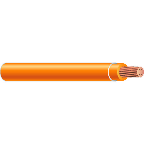 Southwire® 22979957 Copper Building Wire, Spool, 600 V, 1 Conductors, 10 AWG Conductor, Stranded Conductor, 500 ft Length, Orange