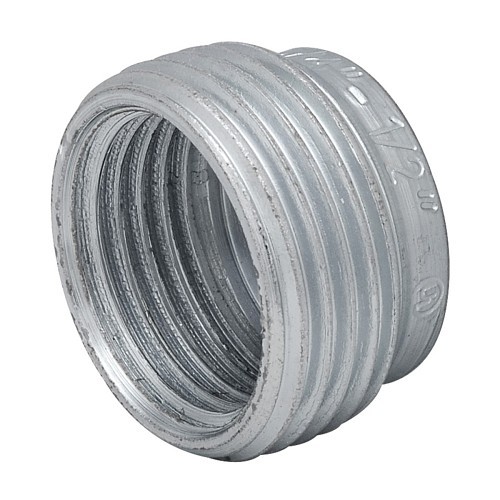 Southwire® LRB-2 Conduit Bushing, 3/4 x 1/2 in Conduit, Steel, Zinc Plated