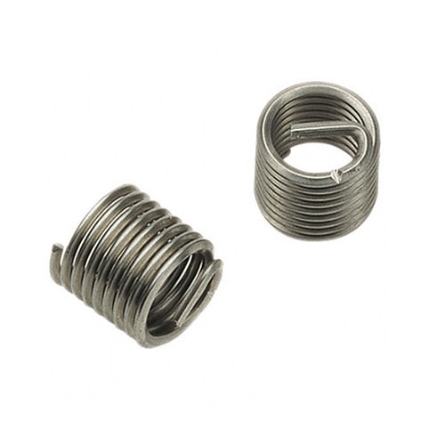 Speciality Fasteners International Recoil® 05032 Wire Threaded Insert, Helical Free Running, ISO, M3 x 0.5 Internal Thread, 0.118 in Length, 3.75 Inserts, Tanged