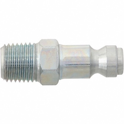 Speedaire 30E741 Quick Connect Hose Coupling, Steel, Silver