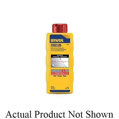 Irwin® Strait-Line® 64908 Permanent Marking Chalk, Black, 8 oz Capacity, Squeeze Bottle Package