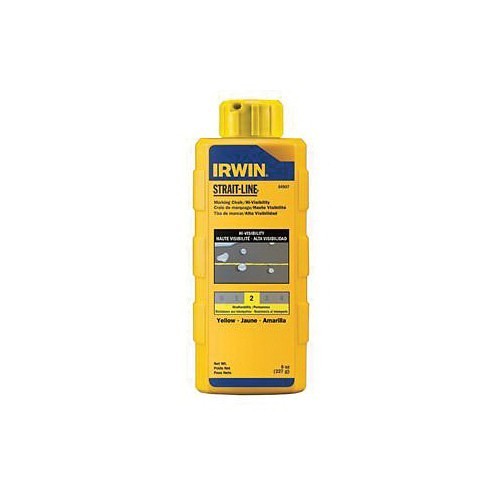 Irwin® Strait-Line® 64903 High-Visibility Marking Chalk, Yellow, 8 oz Capacity, Bottle Package