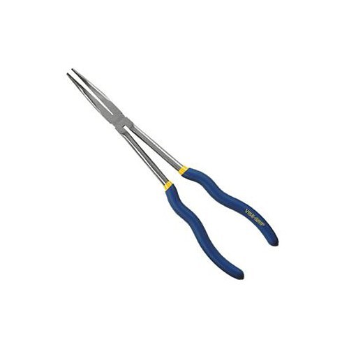 Stanley® Black & Decker Irwin® 1773582 Long Nose Plier, Serrated Jaw, 3 in Jaw Length, 2-1/2 in Jaw Width, Nickel Chromium Steel Jaw, 11 in Overall Length, 3/8 in Tip Width, No Cutter Included, No Non-Sparking, No Wire Stripper Included