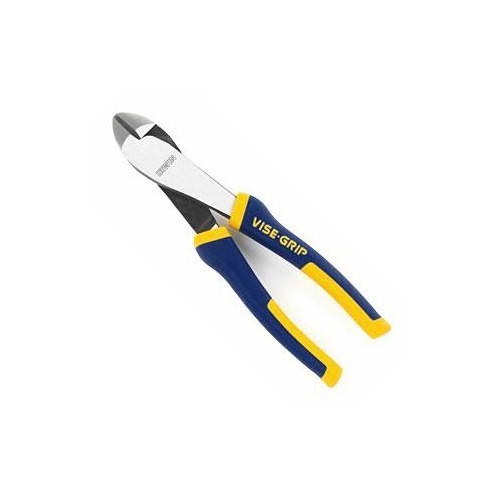 Stanley® Black & Decker Irwin® 2078306 Diagonal Cutting Plier, 12 AWG Nominal Capacity, Oval Jaw, 13/16 in L x 27/32 in W x 13/32 in THK Jaw, 6 in Overall Length, Standard Cut Type, Nickel Chromium Steel Jaw, No Insulated