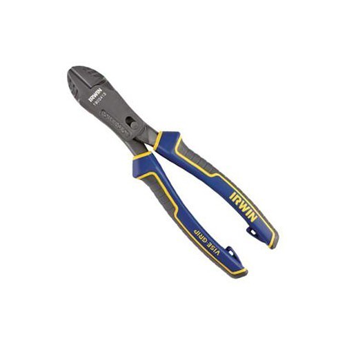 Stanley® Black & Decker Irwin® 586-1902413 Diagonal Cutting Plier, 7/8 in L x 1-1/8 in W x 1/2 inTHK Jaw, 8 in Overall Length, Flush Cut Type, Steel Jaw, No Insulated