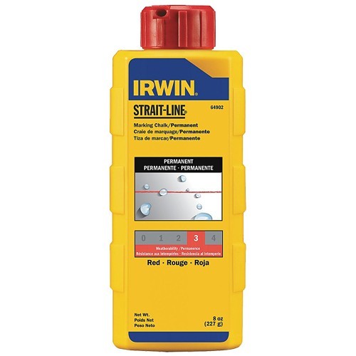 Stanley® Black & Decker Irwin® 6172068 Marking Chalk & Refill, Red, 8 oz