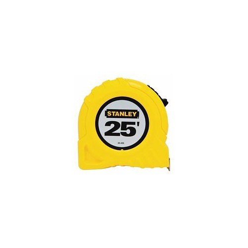 Stanley® Black & Decker DeWALT® 680-30-455 Measuring Tape, 25 ft Blade Length, 1 in Blade Width, Steel Blade, Measuring System: Imperial, Graduations: 1/16 in