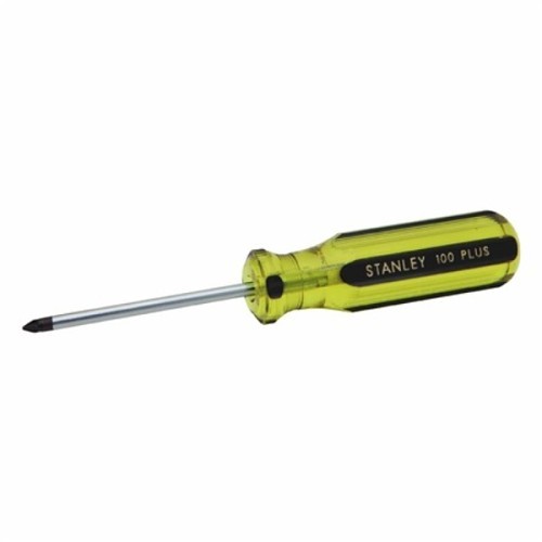 Stanley® Black & Decker Stanley® 863297 Screwdriver, Phillips Point, #1 Point, Alloy Steel Shank, 6-5/8 in Overall Length, Acetate Handle, Black Oxide/Chrome Plated, Yes Magnetized Tip