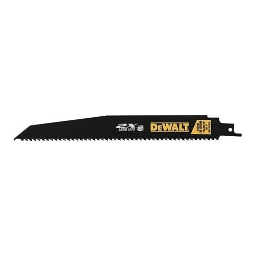 Stanley® Black & Decker DeWALT® DWA4169B25 Reciprocating Saw Blade, 9 in Length, 6 TPI, High Speed Steel Body