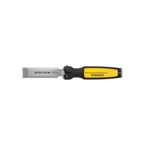 Stanley® Black & Decker FMHT16145 Folding Pocket Chisel, 1 in, High Carbon Steel Tip, 8-1/2 in Overall Length, 1 in Blade Width, Composite/Glass Filled Nylon/Rubber Overmold Handle, Yes