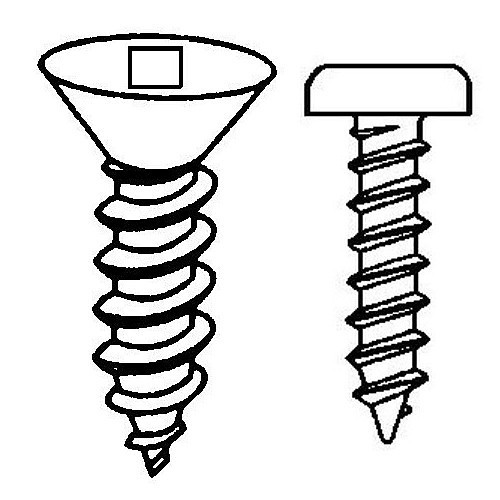 Sheet Metal Screw, Imperial, #8 Diameter - Thread Size, 1 in Overall Length, Pan Head, Phillips Drive, 18-8 Stainless Steel, Type A Point