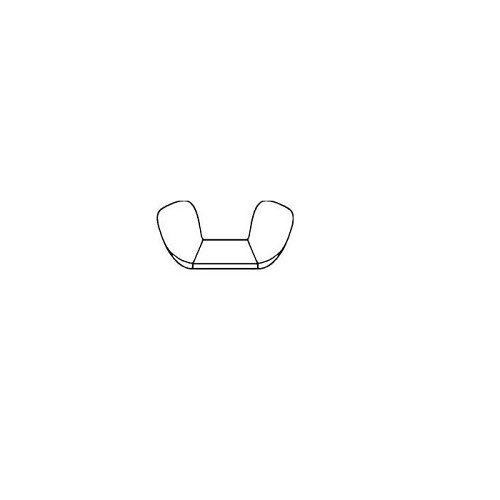 Wing Nut, Imperial, 1/4 in-20 Diameter - Thread Size, Stainless Steel