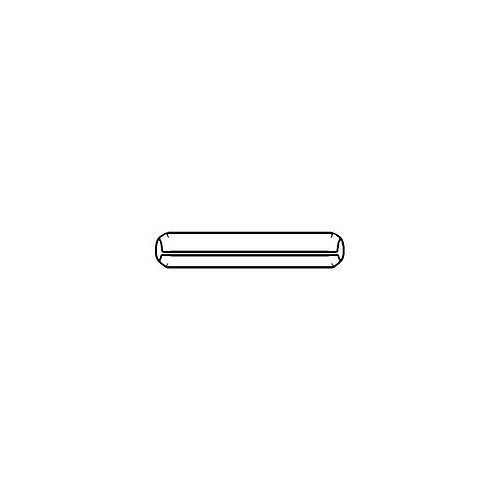 Roll Pin, 1/8 in Nominal Diameter, 1-1/2 in Overall Length, Stainless Steel, Grade 18-8