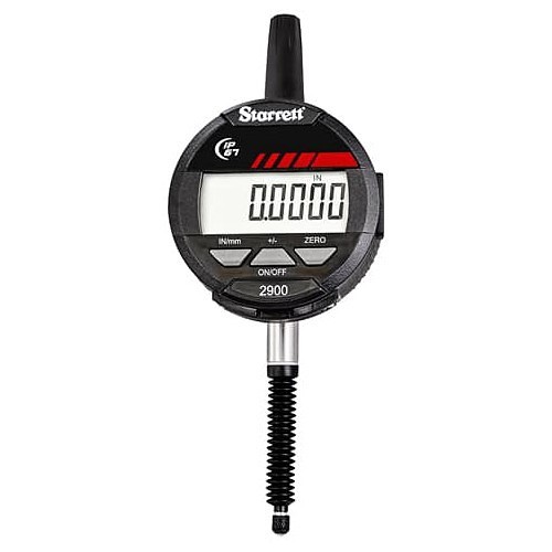 Starrett® Starrett® 09963 Electronic Digital Indicator, Measuring Range: 1 in, +/-0.001 in Accuracy, 0.005 in Resolution