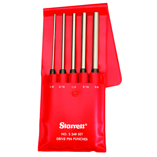 Starrett® Starrett® 51186 Punch Set, 5 Piece, Series: S248PC