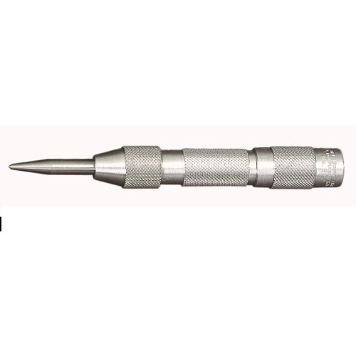 Starrett® Starrett® 53048 Automatic Center Punch, 5/8 in Punch, 5 in Overall Length, Aluminum