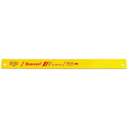 Starrett® Starrett® BS1710-6 Hack Saw Blade, 17 in Blade Length, 1-3/8 in Blade Width, 0.062 in Blade Thickness