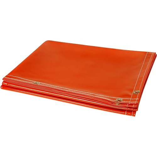 Steiner® 338-6X10 Welding Curtain, 6 x 10 ft, 14 mil Thickness, Tinted Transparent vinyl, Orange