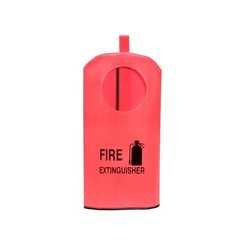 Steiner® XT5W Fire Extinguisher Cover, Fits Tank Dia: 5 in, Fits Tank Height: 23 in, 10 oz Hi-Viz Fyr-Glo, Red