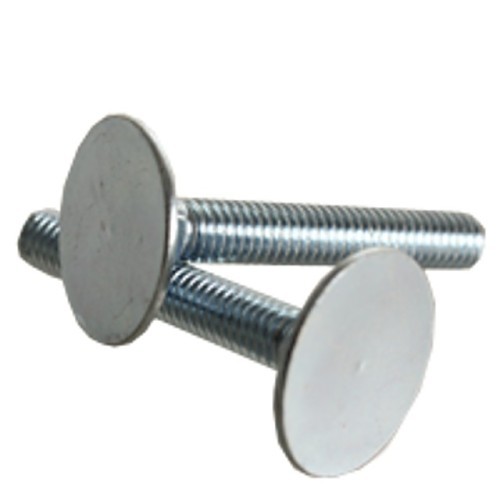 Elevator Bolt, Imperial, 3/8-16, 3 in Length Under Head, Steel, Zinc