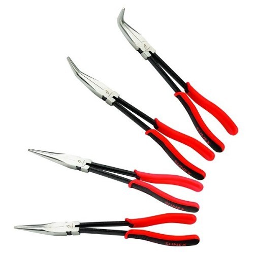 Sunex® 3601V Long Reach Plier Set, Long Nose Jaw, 11 in Overall Length