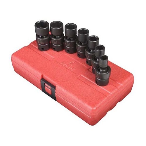 Sunex® 3654 Socket Set, Imperial, 3/8 in Drive, 7 Piece