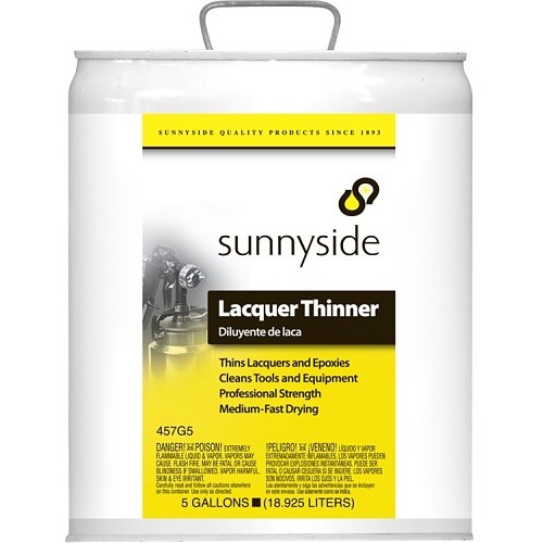 Sunnyside Corporation 457G5 Lacquer Thinner, 5 gal, Clear