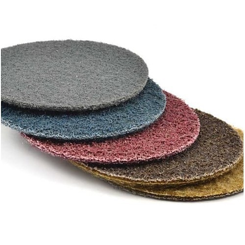 Hook and Loop Sanding Disc, 4 in Disc Dia, Medium Grade, Aluminum Oxide Abrasive, Scrim Backing