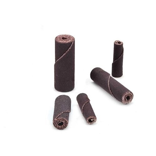 Cartridge Roll, 3/16 in Maximum Roll Dia, 1 in Overall Length, 3/32 in Pilot Hole Dia, 80 Grit, Aluminum Oxide Abrasive