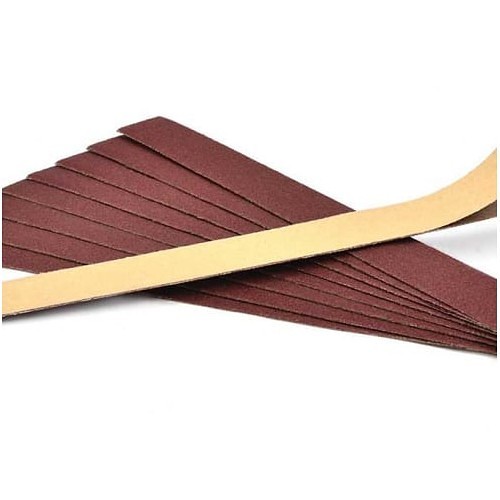 Coated PSA Strip, 11 in Overall Length, 1 in Overall Width, 240 Grit, Aluminum Oxide Abrasive