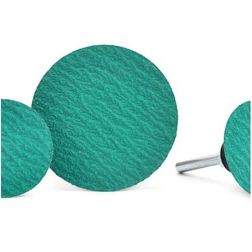 Quick-Change Disc, 3 in Disc Dia, 50 Grit, Zirconia Abrasive