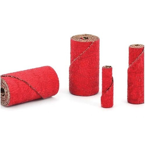 Cartridge Roll, 1-1/2 in Roll Length, 1/2 in Roll Width, 60 Grit, Ceramic Abrasive, Cloth Backing