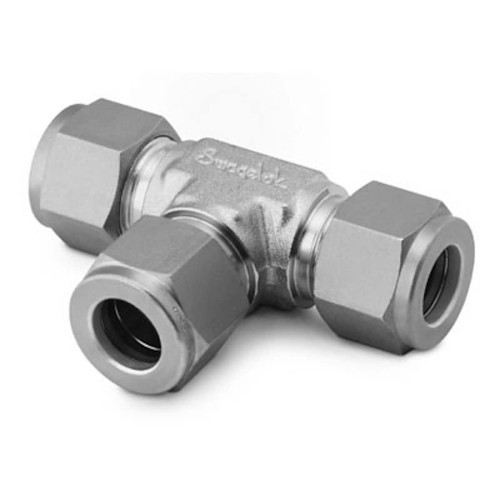 Swagelok® B-1010-3 Pipe Tee, Fitting/Connector: Tee, 5/8 in Nominal, Tube OD End Style, Brass