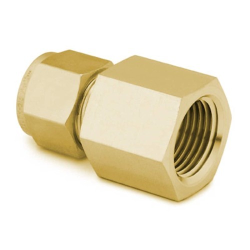 Swagelok® B-1010-7-12 Hydraulic Adapter, 5/8 x 3/4 in Nominal, Swagelok x FNPT, Brass