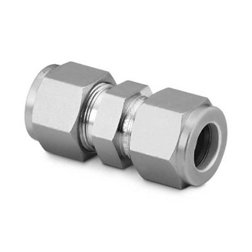 Swagelok® B-400-6 Pipe Union, Fitting/Connector: Union, 1/4 in Nominal, Tube OD End Style, Brass