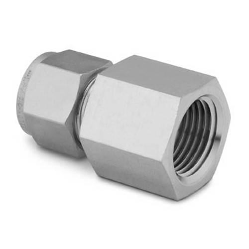 Swagelok® B-400-7-2 Pipe Female Connector, Fitting/Connector: Connector, 1/4 x 1/8 in Nominal, Tube OD x FNPT End Style, Brass