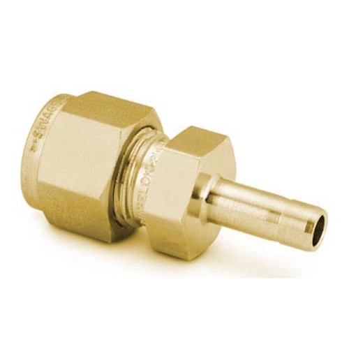 Swagelok® B-400-R-6 Hydraulic Reducer and Expander, 1/4 x 3/8 in Nominal, Swagelok, Brass