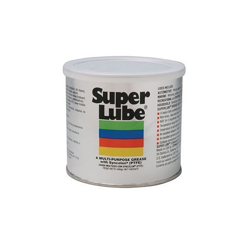 Synco Chemical Super Lube® 692-41160 Synthetic Grease, 16 oz Container, Jar Container, Paste or Gel Form, Translucent White, -45 to 450 deg F