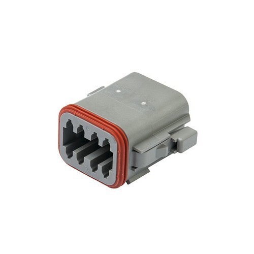 TE Connectivity DEUTSCH DT06-08SA Connector Plug, 250 VDC, 13 A