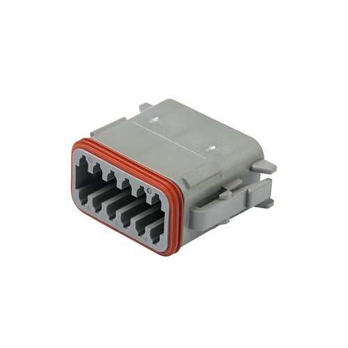 TE Connectivity DEUTSCH DT06-12SA Connector Plug, 250 VDC, 13 A