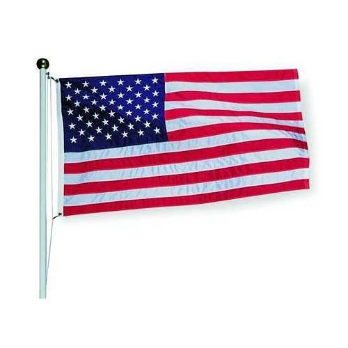 TOUGH-TEX TT2720 US Flag, 6 ft Width, Polyester