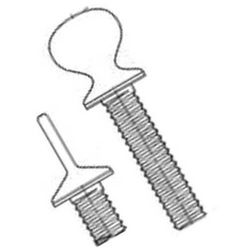 Thumb Screw, Imperial, 5/16-18 Thread, 3 in Overall Length, Zinc Plated