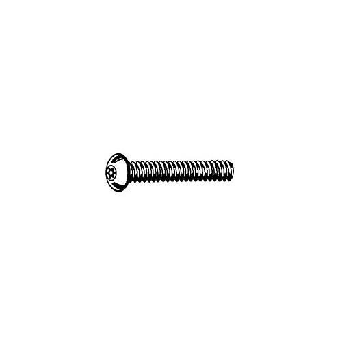 Tamper-Pruf 230502 Machine Screw, Metric, M8-1.25 Diameter - Thread Size, 16 mm Overall Length, Stainless Steel, Button Head, Torx Pin Drive