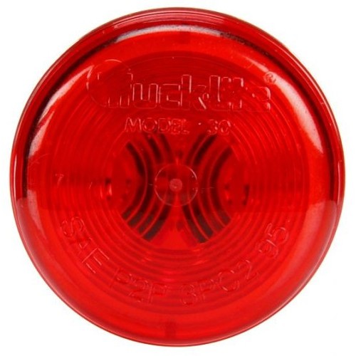 Truck-Lite® 30200R Marker Clearance Light, Red Lens, Incandescent Lamp, 45 Deg Angle Mount, Polycarbonate Housing, 12 V Power Source