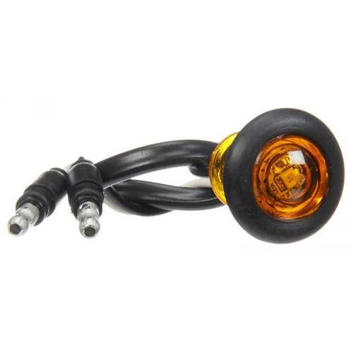 Truck-Lite® 33050Y Marker Clearance Light, Yellow Lens, Led Lamp, Grommet Mount, Polycarbonate Housing, 12 V Power Source