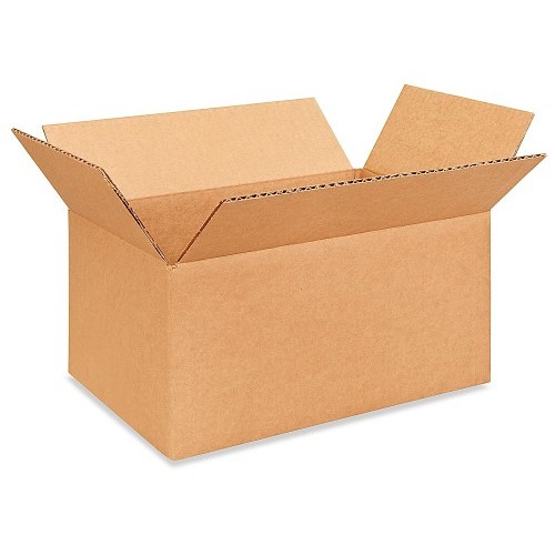 S-4121 Corrugated Box, 12-3/8 in Overall Length, 8-3/8 in Outside Overall Width, 6-5/8 in Overall Depth, 200 lb Load