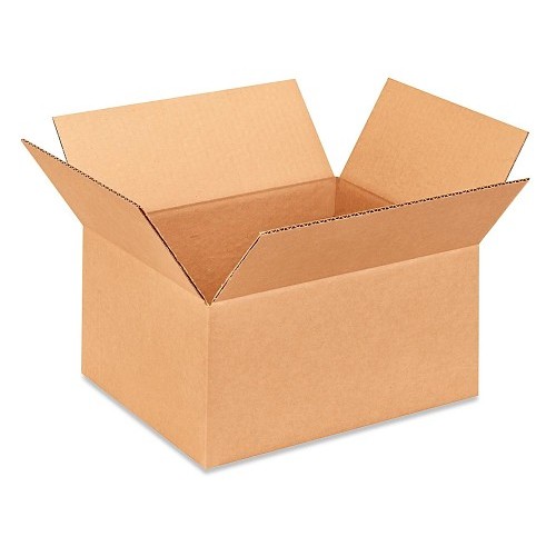 S-4130 Corrugated Box, 12-3/8 in Overall Length, 10-3/8 in Outside Overall Width, 6-5/8 in Overall Depth, 200 lb Load