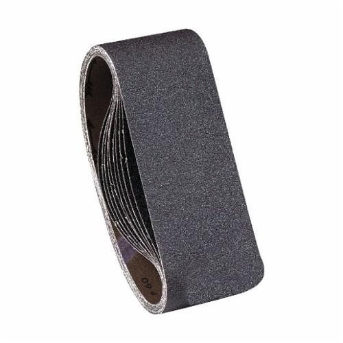 SAIT® AO-X Blue Line™ 58198 Portable Semi-Friable Coated Abrasive Belt, 4 in W x 24 in L, 150 Grit, Fine Grade, Aluminum Oxide Abrasive, Cotton Backing