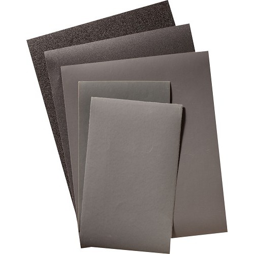 UA® SAIT® 84257 Sandpaper Sheet, 11 in Length, 9 in Width, 400 Grit, Silicon Carbide Abrasive