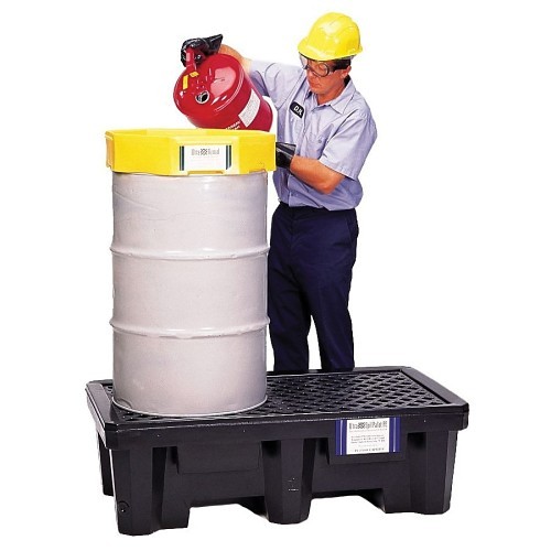 UltraTech 2504 Ultra-Spill Pallet® Economy Spill Pallet, 2 Drums, 66 gal Spill, 1500 lb Load, Polyethylene